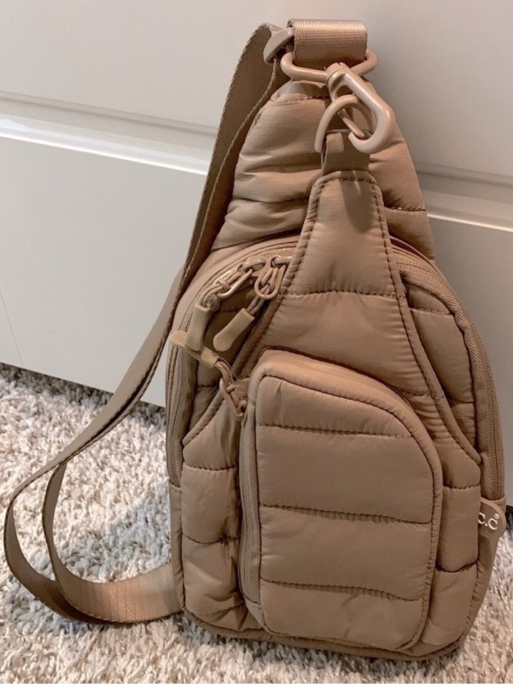 💙C.C Puffer Quilted Sling Crossbody Bag